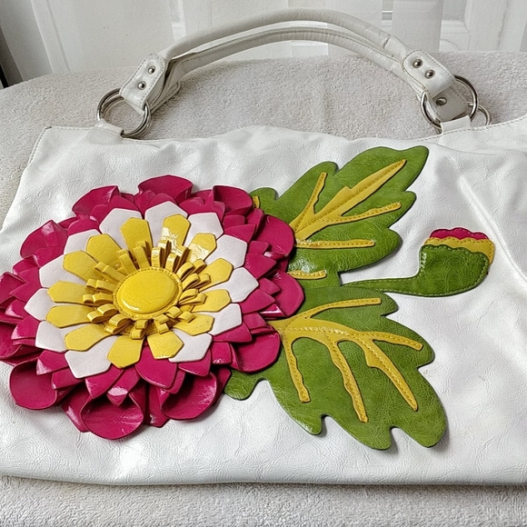 Flower bag - 3D detail, colorful, handbag